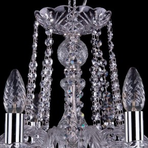 Подвесная люстра Bohemia Ivele Crystal 1402 1402/10/240/Ni/Leafs в Сысерти - sysert.mebel24.online | фото 4