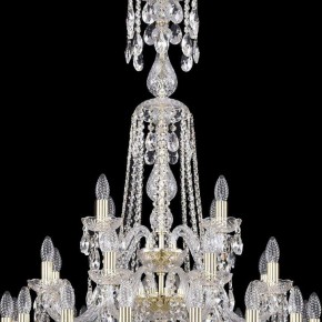 Подвесная люстра Bohemia Ivele Crystal 1402 1402/16+8+4/300/XL-123/3D/G в Сысерти - sysert.mebel24.online | фото 5