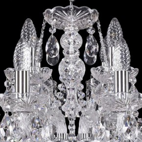 Подвесная люстра Bohemia Ivele Crystal 1411 1411/8+4/195/Ni в Сысерти - sysert.mebel24.online | фото 4