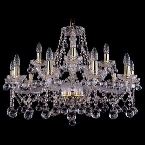 Подвесная люстра Bohemia Ivele Crystal 1413 1413/10+5/300/G/Balls в Сысерти - sysert.mebel24.online | фото