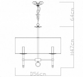 Подвесная люстра Divinare Candela 1162/01 LM-5 в Сысерти - sysert.mebel24.online | фото 4