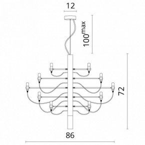 Подвесная люстра Divinare Molto 8030/02 LM-30 в Сысерти - sysert.mebel24.online | фото 5