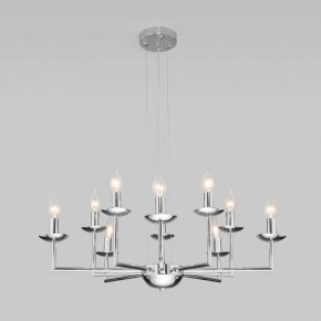 Подвесная люстра Eurosvet Cariso 60150/10 хром в Сысерти - sysert.mebel24.online | фото 4