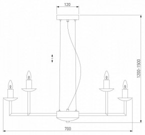 Подвесная люстра Eurosvet Cariso 60150/10 хром в Сысерти - sysert.mebel24.online | фото 5