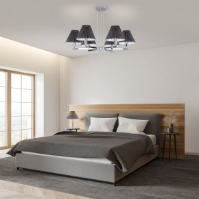 Подвесная люстра Eurosvet Peony 60136/6 хром/графит в Сысерти - sysert.mebel24.online | фото 4