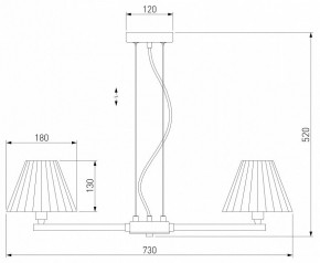 Подвесная люстра Eurosvet Peony 60136/6 хром/графит в Сысерти - sysert.mebel24.online | фото 5