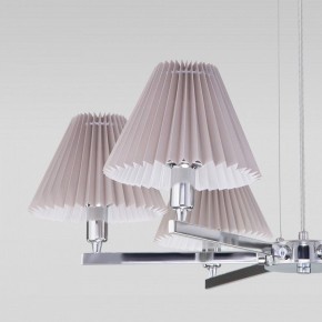 Подвесная люстра Eurosvet Peony 60136/6 хром/серый в Сысерти - sysert.mebel24.online | фото 6