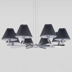 Подвесная люстра Eurosvet Peony 60136/8 хром/графит в Сысерти - sysert.mebel24.online | фото 2