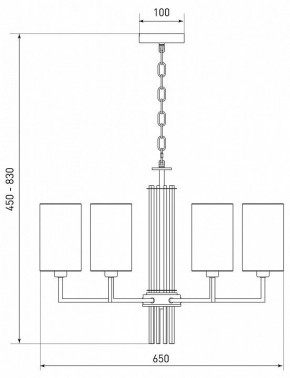 Подвесная люстра Eurosvet Soffio 60134/6 никель в Сысерти - sysert.mebel24.online | фото 5