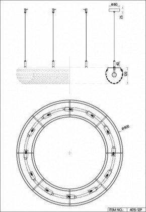 Подвесная люстра Favourite Monilibus 4015-12P в Сысерти - sysert.mebel24.online | фото 5