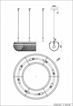Подвесная люстра Favourite Monilibus 4015-8P в Сысерти - sysert.mebel24.online | фото 5