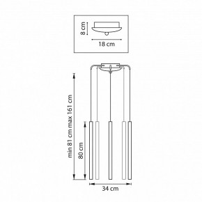 Подвесная люстра Lightstar Tubo L5T747443 в Сысерти - sysert.mebel24.online | фото 3