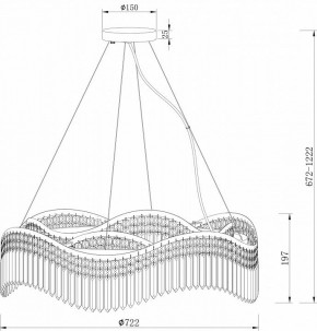 Подвесная люстра Maytoni Gracia DIA201PL-10G в Сысерти - sysert.mebel24.online | фото 4