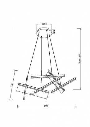 Подвесная люстра Maytoni Line MOD016PL-L80WK в Сысерти - sysert.mebel24.online | фото 4