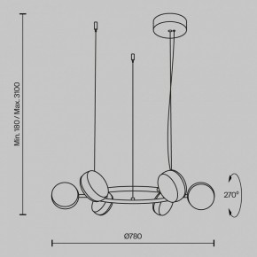 Подвесная люстра Maytoni Mind MOD299PL-L60BC3K в Сысерти - sysert.mebel24.online | фото 4
