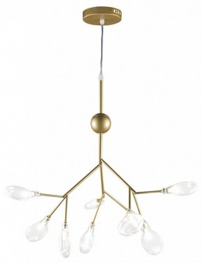 Подвесная люстра Natali Kovaltseva GRACE ll GRACE 75554/9С GOLD SATIN в Сысерти - sysert.mebel24.online | фото 2