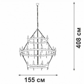 Подвесная люстра Vitaluce V1872 V1872-7/16+8+8 в Сысерти - sysert.mebel24.online | фото 3