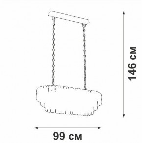 Подвесная люстра Vitaluce V5353 V5353-8/19 в Сысерти - sysert.mebel24.online | фото 4