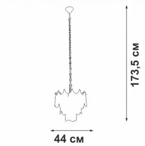 Подвесная люстра Vitaluce V5813 V5813-8/5 в Сысерти - sysert.mebel24.online | фото 3