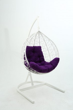 Подвесное кресло Бароло (белый/фиолетовый) в Сысерти - sysert.mebel24.online | фото