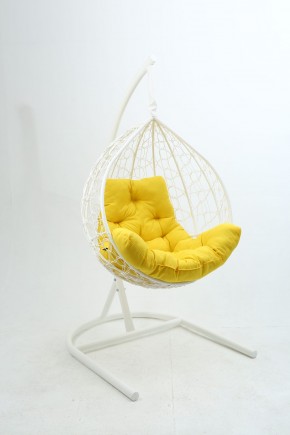 Подвесное кресло Бароло (белый/желтый) в Сысерти - sysert.mebel24.online | фото