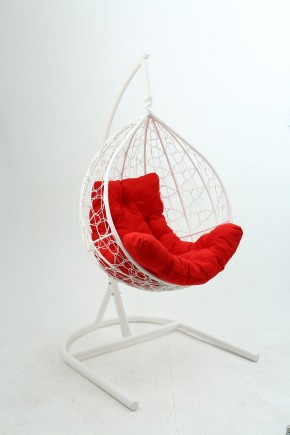 Подвесное кресло Бароло (белый/красный) в Сысерти - sysert.mebel24.online | фото