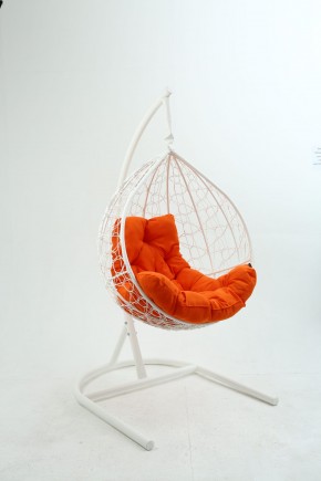 Подвесное кресло Бароло (белый/оранжевый) в Сысерти - sysert.mebel24.online | фото