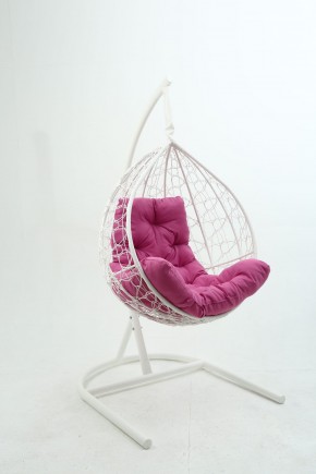 Подвесное кресло Бароло (белый/розовый) в Сысерти - sysert.mebel24.online | фото