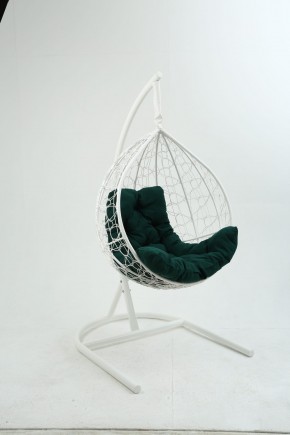Подвесное кресло Бароло (белый/зеленый) в Сысерти - sysert.mebel24.online | фото