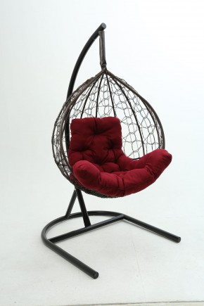 Подвесное кресло Бароло (коричневый/бордо) в Сысерти - sysert.mebel24.online | фото