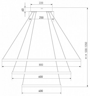 Подвесной светильник Eurosvet Collars 90264/3 черный в Сысерти - sysert.mebel24.online | фото 7