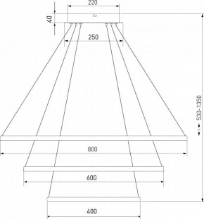Подвесной светильник Eurosvet Collars 90264/3 латунь в Сысерти - sysert.mebel24.online | фото 3