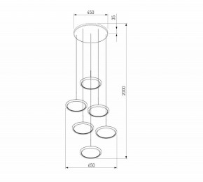 Подвесной светильник Eurosvet Crespella 90034/6 золото в Сысерти - sysert.mebel24.online | фото 5