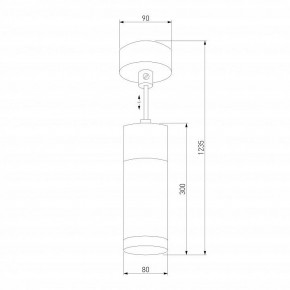Подвесной светильник Eurosvet Double Topper 50135/1 LED хром/черный в Сысерти - sysert.mebel24.online | фото 4
