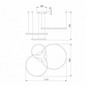 Подвесной светильник Eurosvet Gap 90180/3 золото в Сысерти - sysert.mebel24.online | фото 5