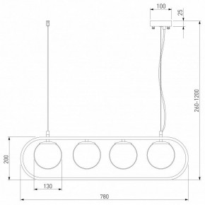 Подвесной светильник Eurosvet Ringo 50089/4 хром в Сысерти - sysert.mebel24.online | фото 3