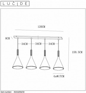 Подвесной светильник Lucide Gipsy 35410/04/30 в Сысерти - sysert.mebel24.online | фото 5