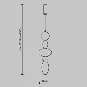 Подвесной светильник Maytoni Adore MOD297PL-L24BS3K1 в Сысерти - sysert.mebel24.online | фото 5