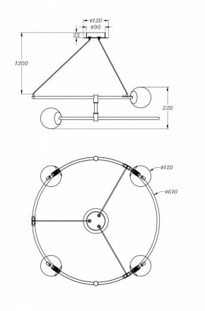 Подвесной светильник Maytoni Balance MOD317PL-04B в Сысерти - sysert.mebel24.online | фото 4