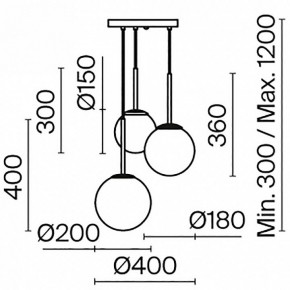 Подвесной светильник Maytoni Basic form MOD321PL-03W в Сысерти - sysert.mebel24.online | фото 7