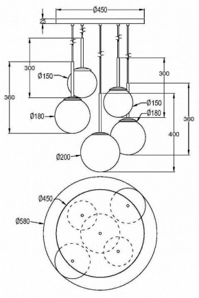 Подвесной светильник Maytoni Basic form MOD321PL-05G1 в Сысерти - sysert.mebel24.online | фото 4