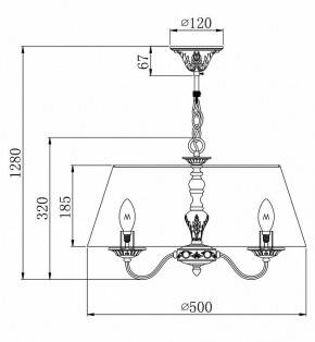 Подвесной светильник Maytoni Bouquet ARM023-PL-03-S в Сысерти - sysert.mebel24.online | фото 4