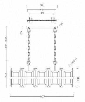 Подвесной светильник Maytoni Cerezo MOD201PL-08N в Сысерти - sysert.mebel24.online | фото 4