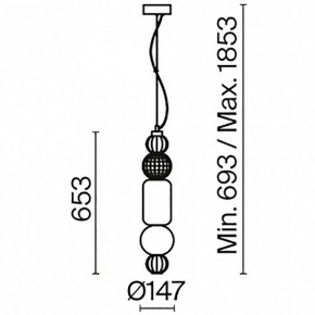 Подвесной светильник Maytoni Collar P069PL-L35G3K в Сысерти - sysert.mebel24.online | фото 5