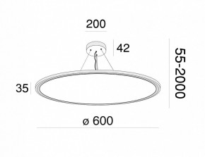 Подвесной светильник Maytoni Cosmos MOD057PL-L54W4K в Сысерти - sysert.mebel24.online | фото 4