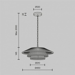 Подвесной светильник Maytoni Costa MOD394PL-01BS в Сысерти - sysert.mebel24.online | фото 5