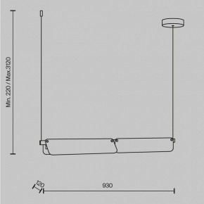 Подвесной светильник Maytoni Flat MOD296PL-L20BS3K в Сысерти - sysert.mebel24.online | фото 3