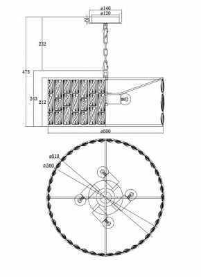 Подвесной светильник Maytoni Gelid MOD184-PL-04-CH в Сысерти - sysert.mebel24.online | фото 6