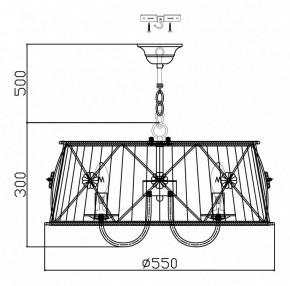 Подвесной светильник Maytoni Lea ARM369-05-G в Сысерти - sysert.mebel24.online | фото 5