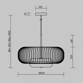 Подвесной светильник Maytoni Levitation MOD376PL-L30G3K в Сысерти - sysert.mebel24.online | фото 5